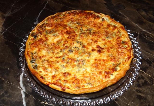 Quiche au saumon et épinards