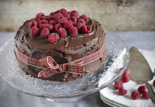 Gâteau choco-framboise