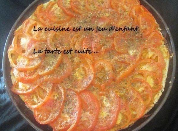 Tarte à la tomate et à la moutarde maison