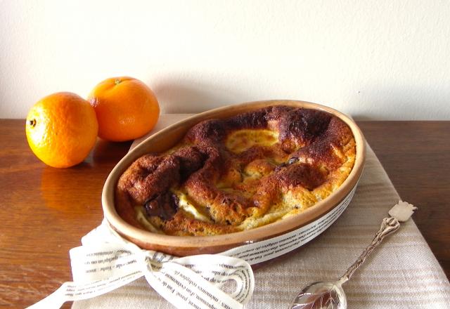 Gratin à la clémentine et chocolat