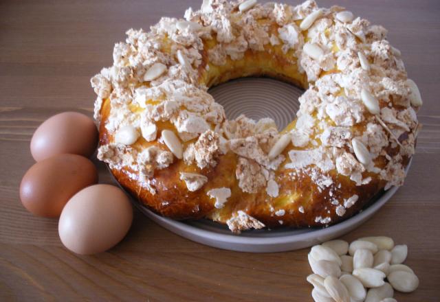 Couronne des rois meringue-amandes