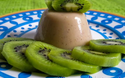 Dessert au lait de riz et chocolat blanc