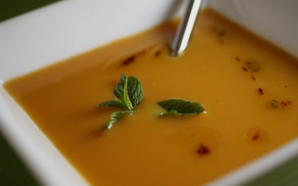 Velouté de potiron au lait de coco "bombay"