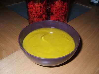 Soupe carotte-panais-coriandre