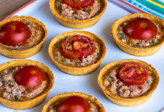 Tartelettes moutarde / thon à la tomate