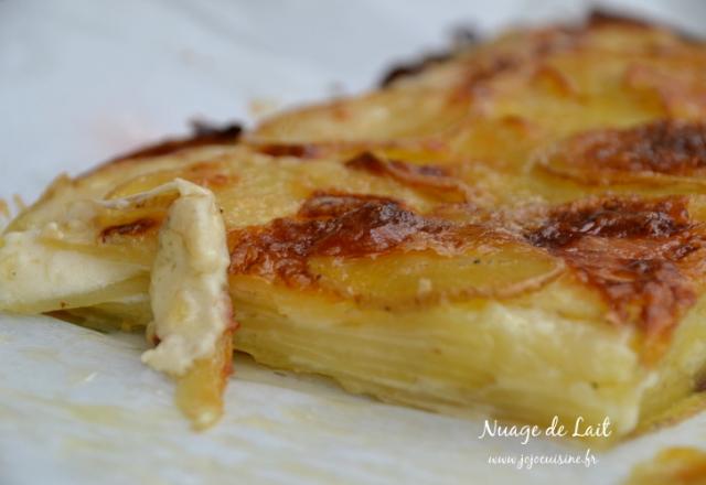 Galette de Pommes de Terre au Maroilles parfumée à la bière du Nord