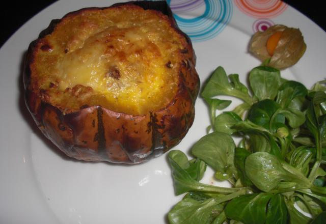 Patidou farci au gigot d'agneau