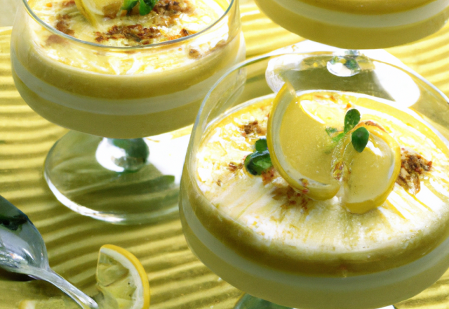 Verrines de mousse de citron