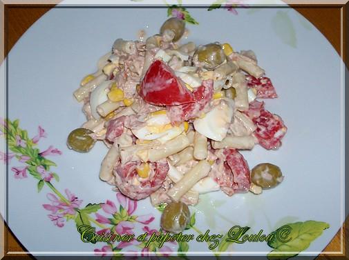 Salade de pâtes au thon mayonnaise