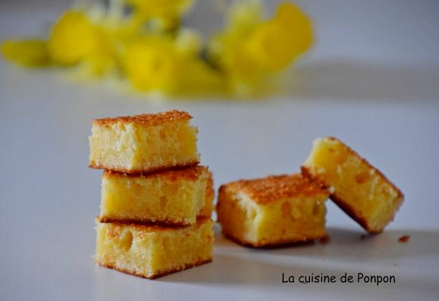 Carré fondant au chocolat blanc et lait concentré sucré