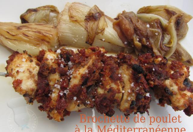 Brochettes de poulet à la méditerranéenne