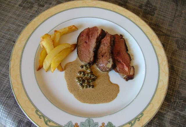 Magrets de canard sauce poivre vert classiques