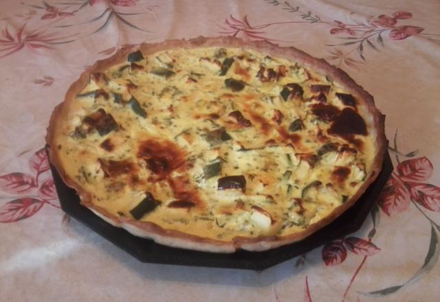 Tarte légère aux courgettes