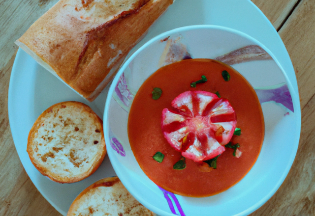 Sorbet de gaspacho et pan con tomato