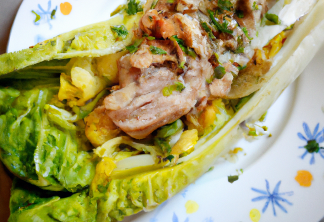 Rôti de porc aux endives et agrumes