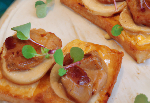 Les tartines d'automne au Foie Gras poêlé