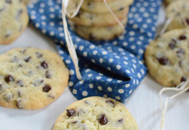 Cookies aux pépites de chocolat (préparation au robot)