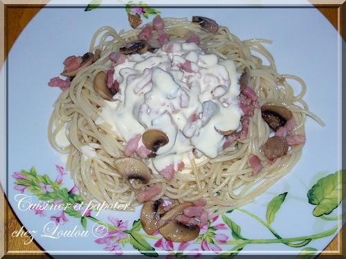 Pâtes à la carbonara rapides