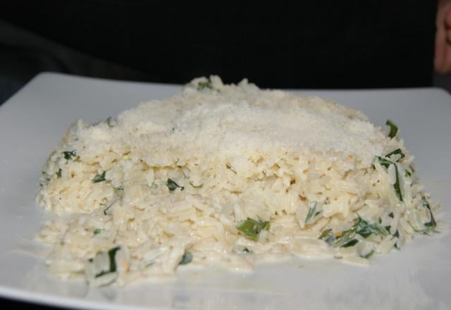 Risotto et poireaux