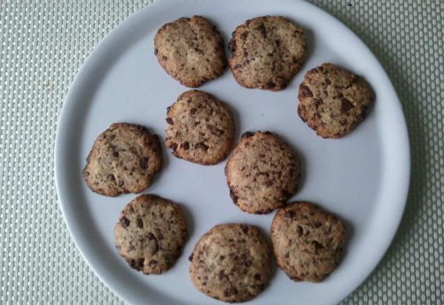 Cookies aux pépites et poudre d'amande