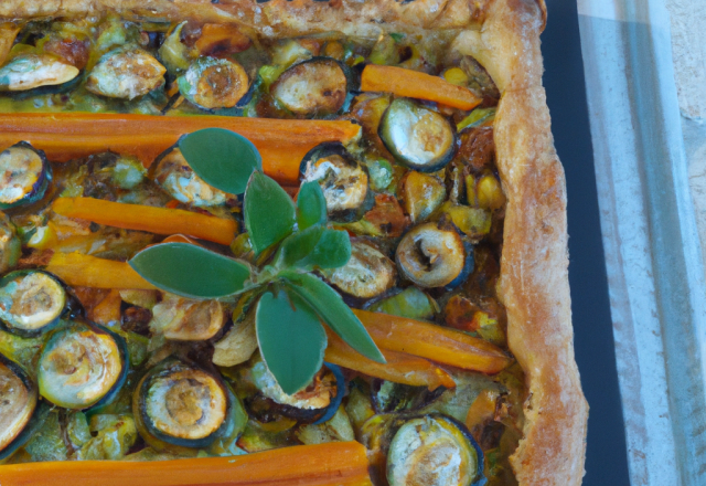 Tarte fine aux légumes d'été et Brebis Pur Pyrénées