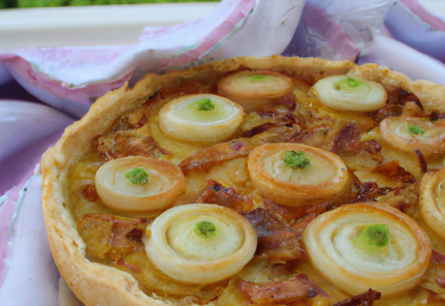 Tarte à l'oignon campagnarde