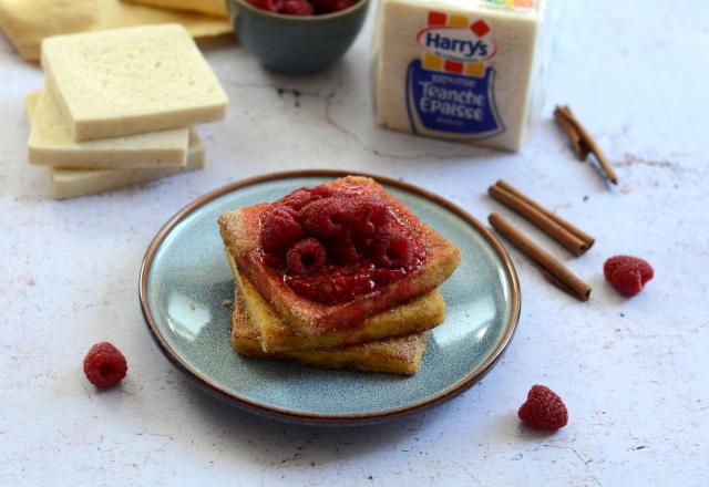 French Toast aux framboises