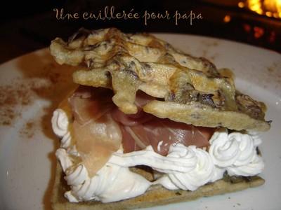 Hambur'gaufre à la pomme de terre vitelote