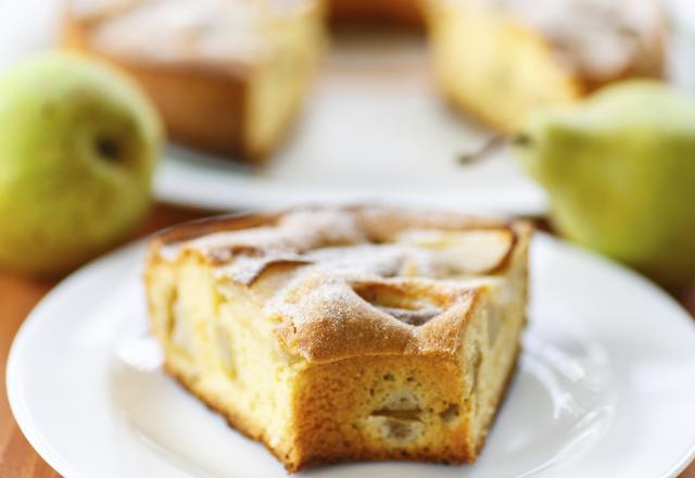 Gâteau fondant aux poires