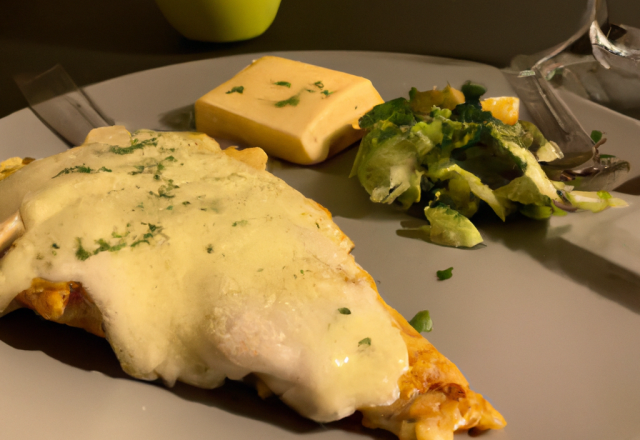 Escalope de dinde avec sa fraîcheur fromagère