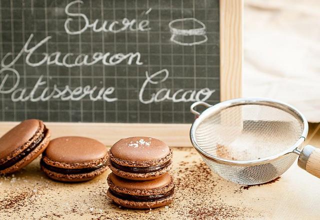 Macarons chocolat-fleur de sel