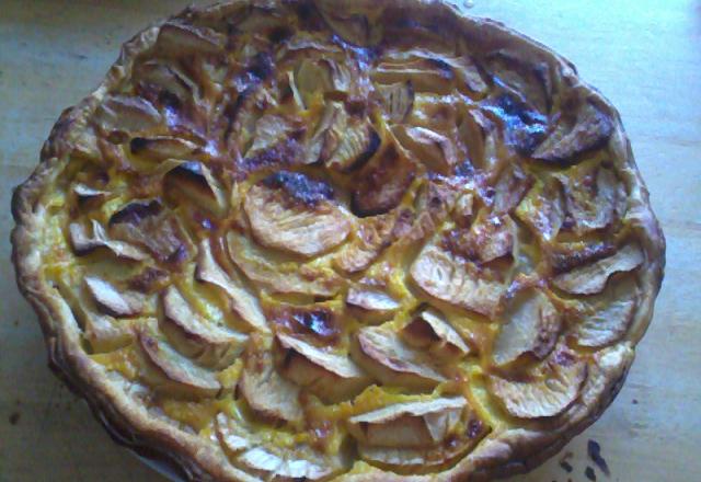 Tarte aux pommes crémeuse