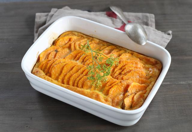 Gratin de patate douce aux épices