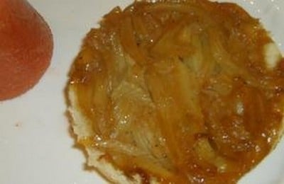 Tatin de fenouil, sorbet de tomate à la coriandre