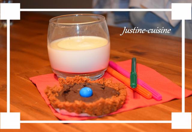 Tartelettes de spéculoos au chocolat noir