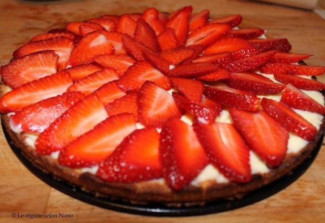 Tarte aux fraises et au sirop de vanille