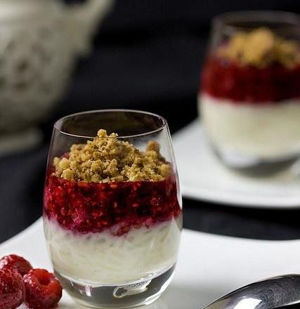 Crumble aux framboises