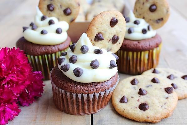 Cupcakes aux Cookies & Pépites de Chocolat