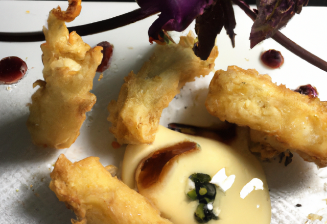 Tempura de brie