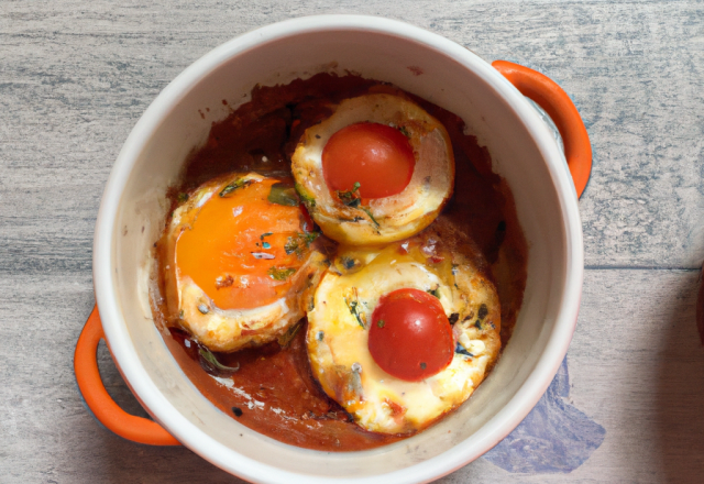 Œufs cocotte à la tomate