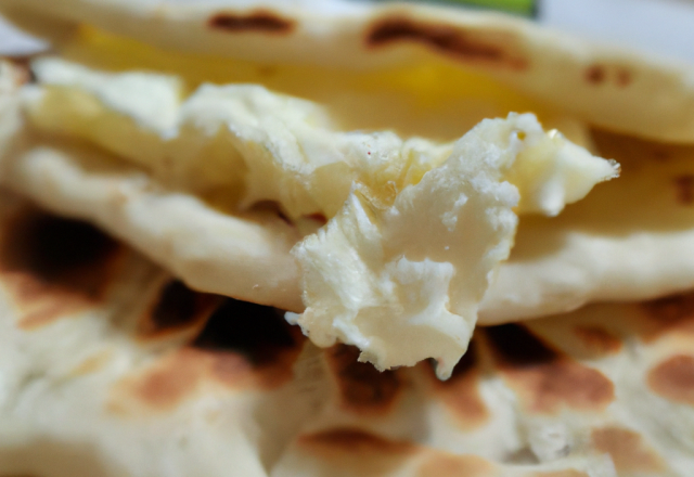 Naans au fromage traditionnels