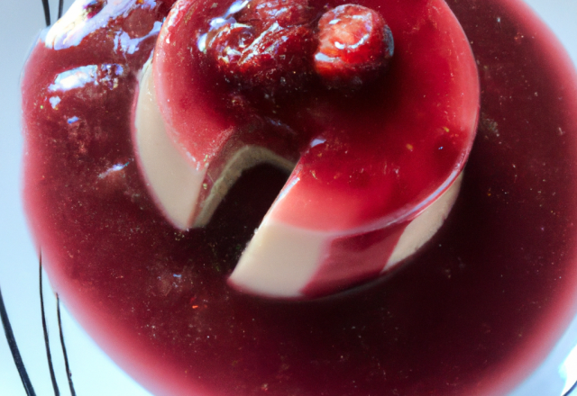 Panna Cotta coulis de framboise