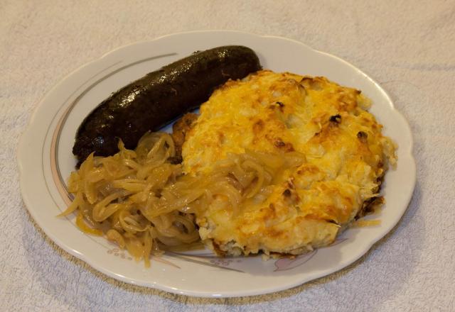 Boudin noir et sa purée à l'oignon !