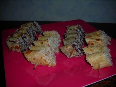 Brochettes de crêpes