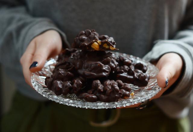 Cluster de cacahuètes au chocolat