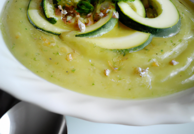 Velouté de courgette au St Môret