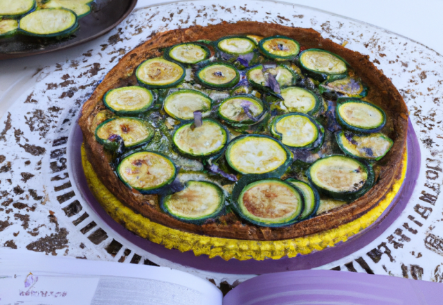 Tarte provençale à la courgette