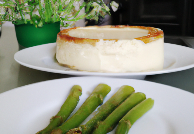 Cheesecake aux asperges