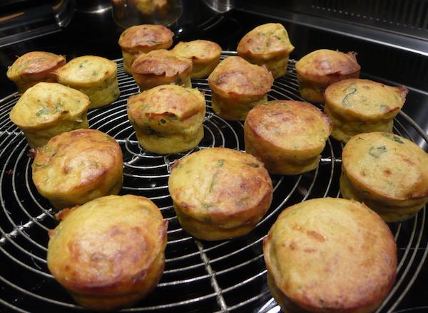 Cakes aux courgettes et à la menthe