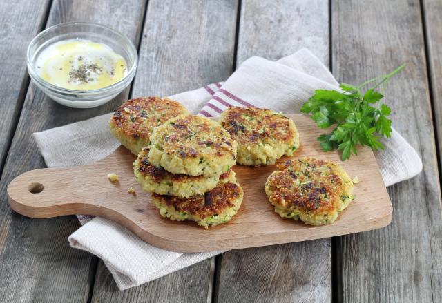 Galettes au quinoa et courgettes